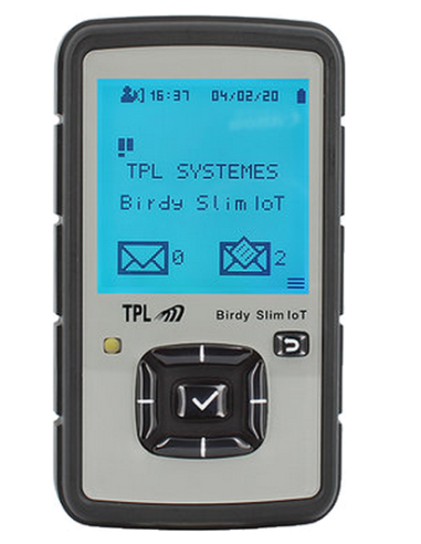 AR02192- Émetteur récepteur POCSAG  GPS & BT avec clip ceinture BIRDY SLIM-IOT - Prévoir chargeur AR02151