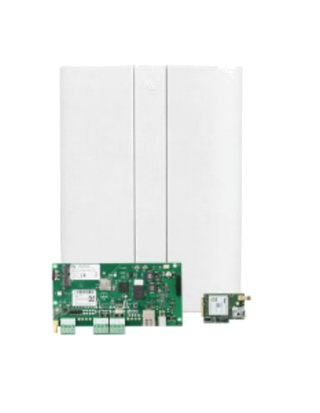 KIT lares 4.0 wls 96 box en plastique blanc avec ouverture frontale et fermeture à vis.