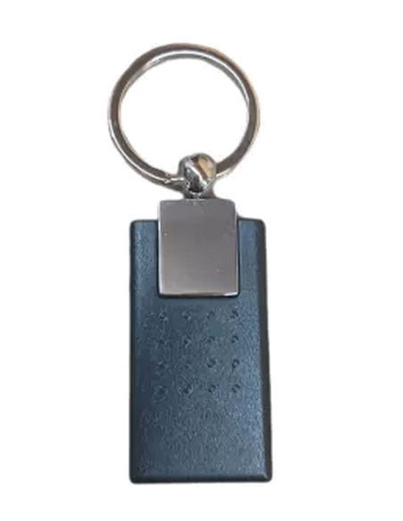 Mini badge RFID de poche noir avec porte-clés.