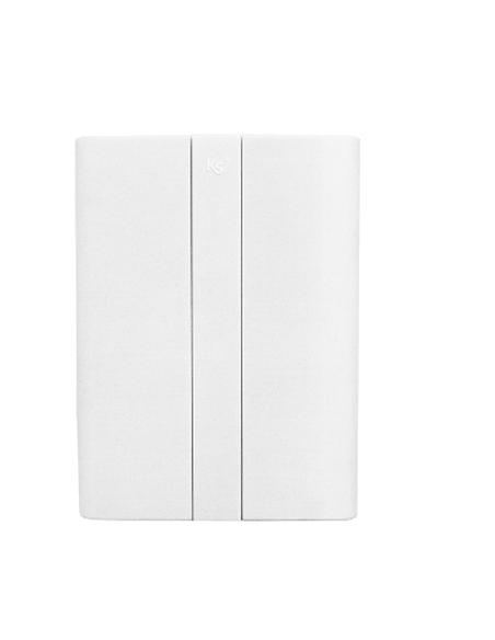 Module intro avec boîtier en plastique blanc avec ouverture frontale et fermeture à vis