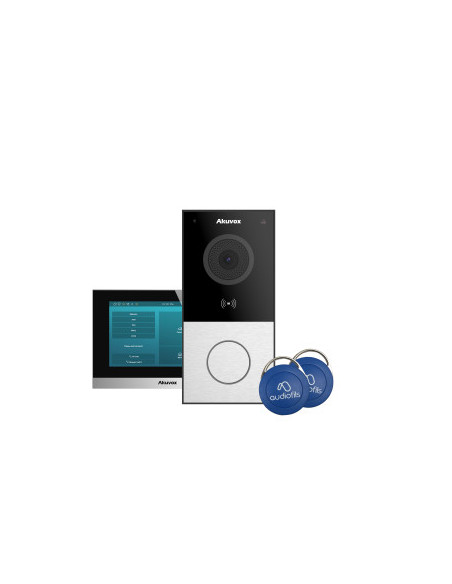 IDACONNECT  PACK VILLA WIFI CONNECTE E12W + 1 MONITEUR 7' C315W, 2 ALIM, 2 BADGES & APP.