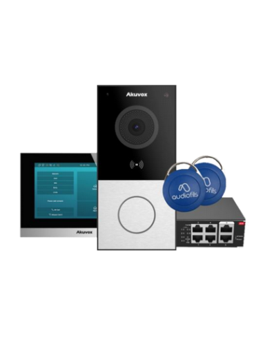AR02711-IDA    PACK VILLA CONNECTE E12S + UN MONITEUR 7' C313S, SWITCH POE4, 2 BADGES & APP
