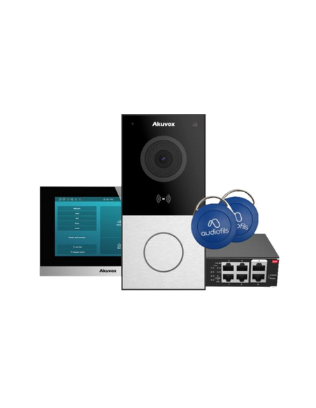 AR02711-IDA    PACK VILLA CONNECTE E12S + UN MONITEUR 7' C313S, SWITCH POE4, 2 BADGES & APP