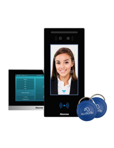 NEREÏDES  PACK VILLA WIFI CONNECTE E16C + 1 MONITEUR 7' C315W, 2 ALIM, 2 BADGES & APP.