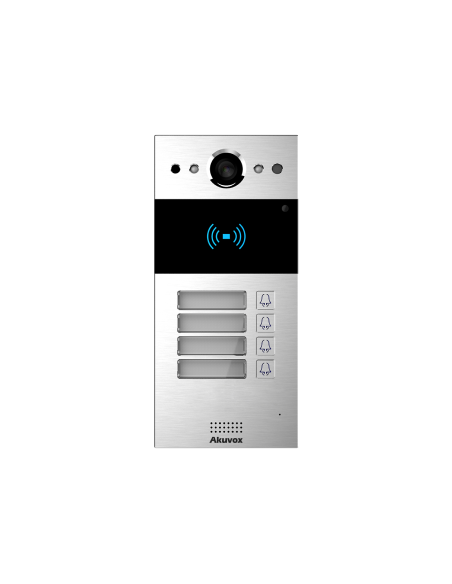 R20B-S-4BIM  INTERPHONE VIDEO SIP PMR BOUCLE 4 BP CAM 2MP 110° LECTEUR 2 RELAIS. SAILLIE