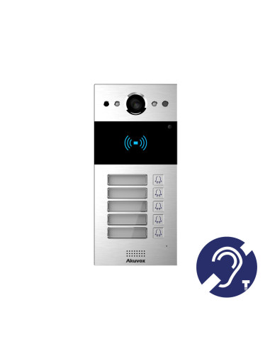 R20B-S-5  INTERPHONE VIDEO SIP 5 BP CAM 2MP 110° LECTEUR 2 RELAIS. SAILLIE