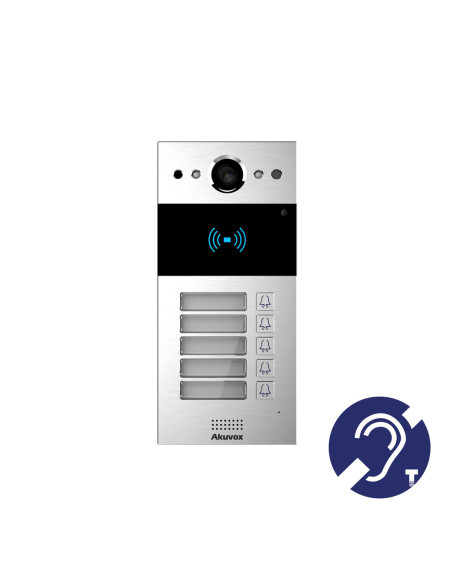 R20B-S-5  INTERPHONE VIDEO SIP 5 BP CAM 2MP 110° LECTEUR 2 RELAIS. SAILLIE