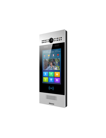 R29S  VISIOPHONE SIP TACTILE 7'+RECO+CODE CAM 2MP 120° LECTEUR QR CODE 2 RELAIS. IK06