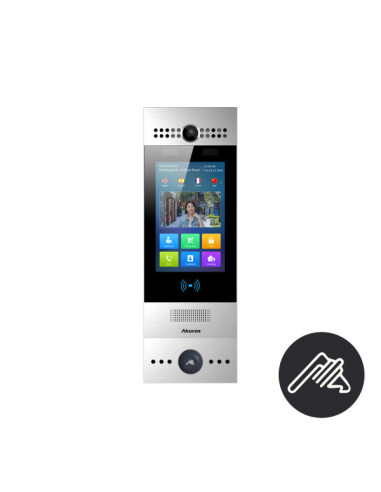 R29S-VIGIK-E  VISIOPHONE TACT. 7'+T25 VIGIK+CODE CAM 2MP 120° QR CODE 2RELAIS. IK06.ENCASTRE