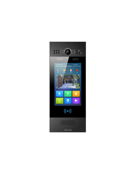 R29C(Black)  VISIO. IP TACT. NOIR 7'+BLE+RECO+CODE CAM 2MP 120° LECTEUR QR CODE 2 RELAIS. IK6