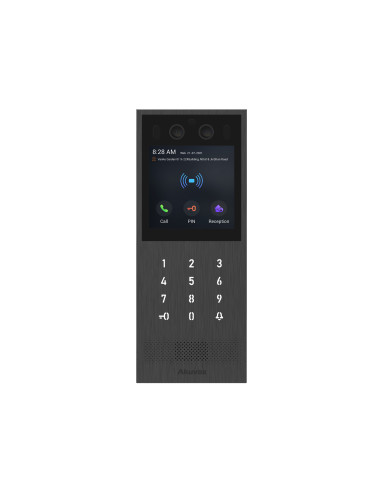 X912S   VISIOPHONE IP 2MP 125° TACT. 4'+BLE+RECO+CODE LECTEUR+QRCODE IK10 INOXYDABLE