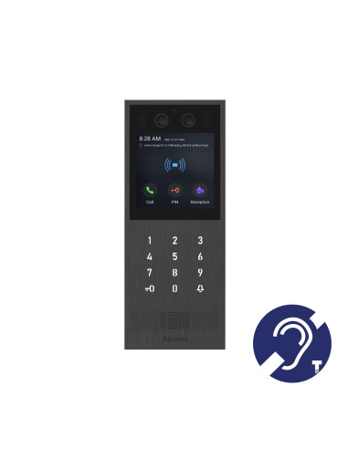 X912S-BIM  VISIOPHONE IP BIM 2MP 125° TACT. 4'+BLE+RECO+CODE LECTEUR+QRCODE IK10 INOXYDABLE