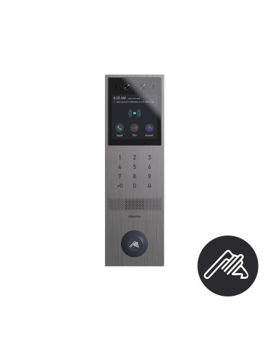 X912S-VIGIK-S   VISIOPHONE IP T25 2MP 125° TACT. 4'+BLE+RECO+CODE LECTEUR+QRCODE IK10 INOXYDABLE