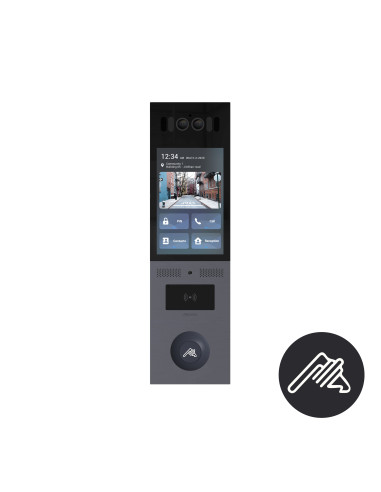 X915S-VGIK-E  VISIOPHONE IP T25 TACT. 8'+BLE+RECO+CODE CAM 5MP LECTEUR QR CODE IK10. ENCASTRE