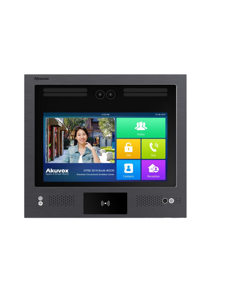 X916S-L  VISIOPHONE IP LTE TACT. 13'+BLE+RECO+CODE CAM 5MP 120° LECTEUR QR CODE  IK09