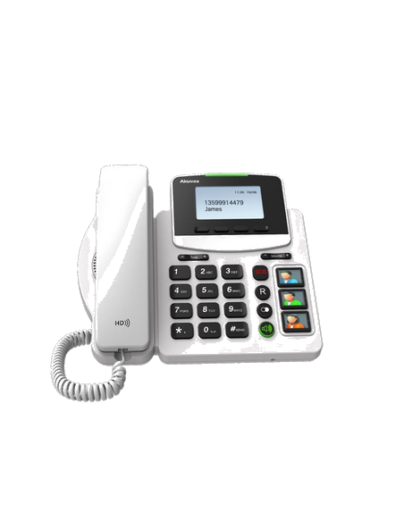 HCP-R15P   TERMINAL TELEPHONE IP SENIOR AVEC GROSSE TOUCHE - POE. FOURNIT SANS ALIMENTATION.