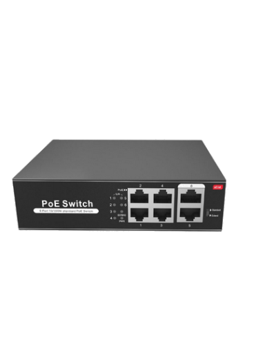 POE4+  SWITCH RESEAU POE+ 6 PORTS DONT 4 POE+. 65W