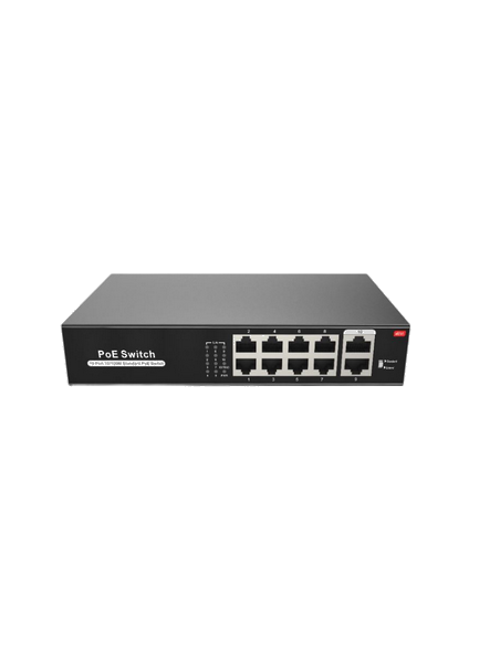 POE8+  SWITCH RESEAU POE 10 PORTS DONT 8 POE+. 100W