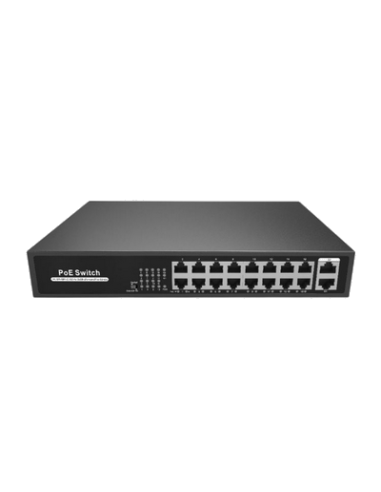 POE16+  SWITCH RESEAU POE 18 PORTS DONT 16 POE+. 160W