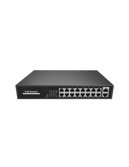 POE16+  SWITCH RESEAU POE 18 PORTS DONT 16 POE+. 160W