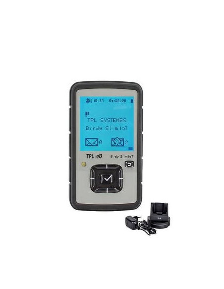 AR02192- Émetteur récepteur POCSAG GPS & BT avec clip ceinture BIRDY SLIM-IOT  + AR00025 ( chargeur )