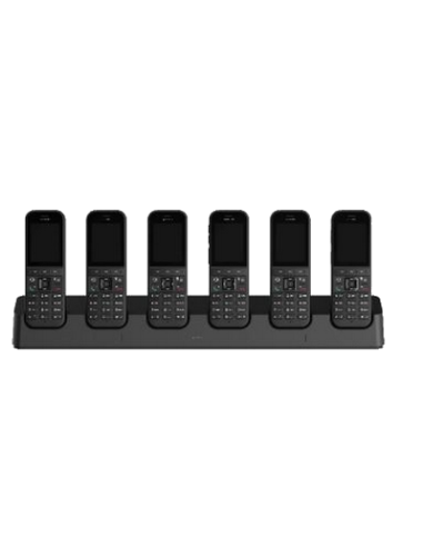 72685601  Chargeur multiple 6x pour tous les combinés DECT de la série S. N'inclut pas le bloc d'alimentation 72687100