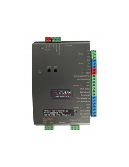 VERSOPLUS2 - CENTRALE TCP-IP VERSO+ 2 LECTEURS SERVEUR WEB ALIM 12VDC