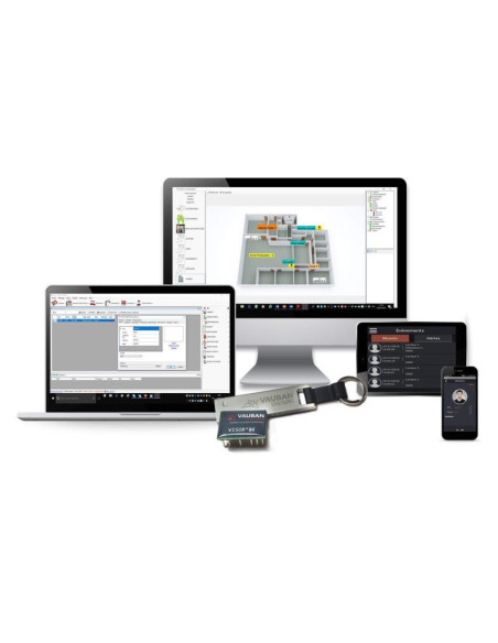VISORSOFT - LOGICIEL SUPERVISION ET GESTION ACCES JUSQU'A 4 LECTEURS