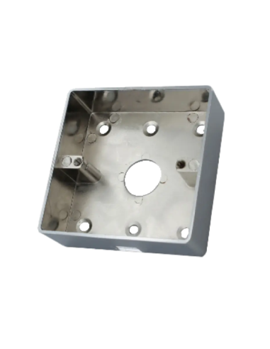 BP-E07-86  BOUTON DE SORTIE "PORTE" AVEC LED SUR PLAQUE INOX 86. ( lot de 5 )