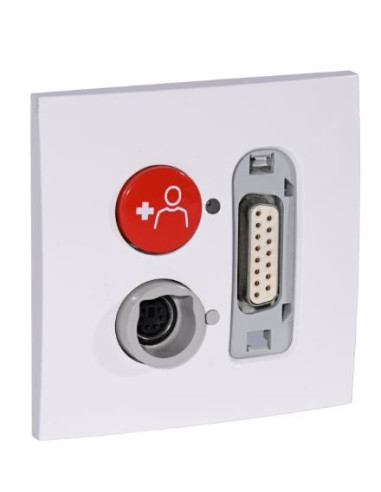 AR02757 - EZ.128.7410S  Bloc d’appel avec 2 prises, magnétique, mini-DIN