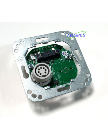 88885B3 - 73091B Plaque de propreté  boutons rouge et gris + Unité de lit Systevo, prise DIN7, boutons appel/annulation