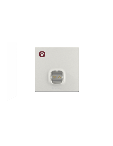 50.12.0260  Prise simple passive avec bouton d'appel et prise magnétique