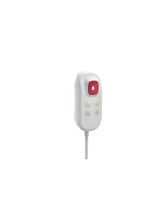 50.15.0051  Poire d'appel avec bouton rouge, 2x contrôle de l'éclairage.