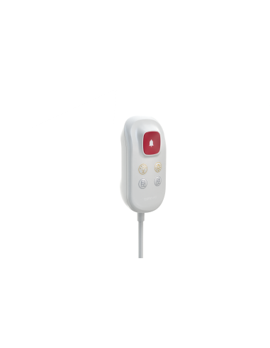 50.15.0051  Poire d'appel avec bouton rouge, 2x contrôle de l'éclairage.