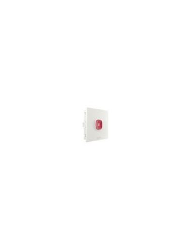 Unité d'appel intelligente avec bouton rouge.   Connecteurs inclus. Prévoir cadre de montage.