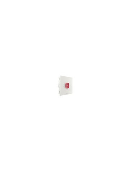 Unité d'appel intelligente avec bouton rouge.   Connecteurs inclus. Prévoir cadre de montage.