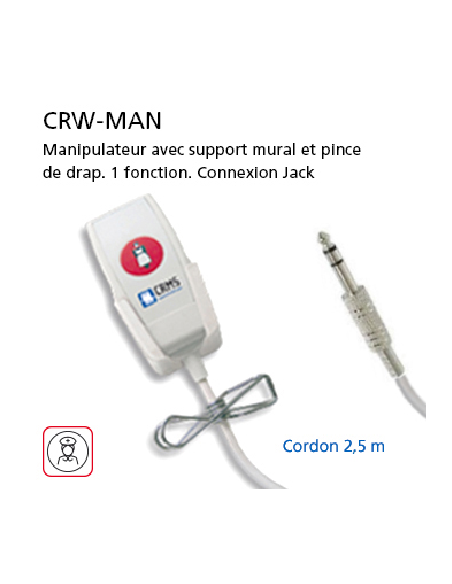 CRW-MAN-2.5 Manipulateur, jack, 1 fonction, (2.5m) AR00661 - CRW-MAN-2.5
