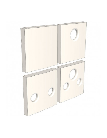 660231 Support face avant blanc 2B