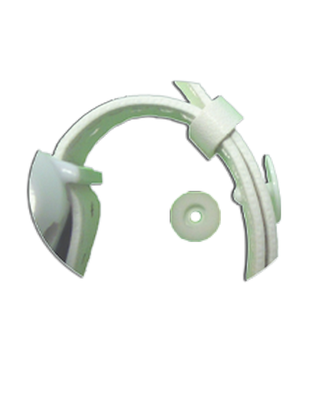 CRW-BRA-UU-CLIP  10 Bracelets blancs  boucle et clip de verrouillage